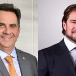 À esquerda, o senador Ciro Nogueira (PP-PI); à direita, o ex-dono do Banco Master, Daniel Vorcaro