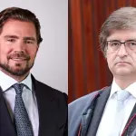 À esquerda, o ex-dono do Banco Master, Daniel Vorcaro; à direita, o PGR Paulo Gonet