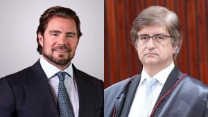 À esquerda, o ex-dono do Banco Master, Daniel Vorcaro; à direita, o PGR Paulo Gonet