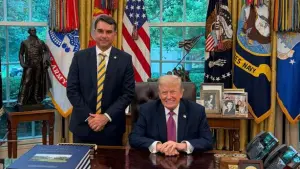 Flávio Bolsonaro se encontra com Donald Trump nos EUA | Foto: Divulgação/Flávio Bolsonaro