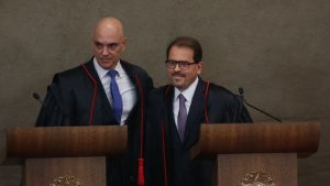 Alexandre de Moraes, ministro do STF e ex-presidente do TSE, e o Floriano de Azevedo Marques | Foto: Valter Campanato/Agência Brasil