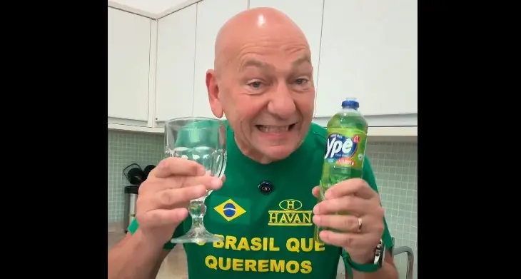 O empresário Luciano Hang, dono da Havan, durante vídeo nas redes sociais | Foto: Reprodução/@EleiçoesBR2026