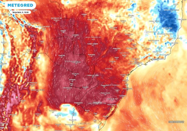 Previsão de altas temperaturas no Centro-Norte do Brasil