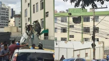 Avião de pequeno porte cai e atinge prédio em Belo Horizonte