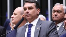 O pré-candidato à Presidência e senador Flávio Bolsonaro (PL-RJ)