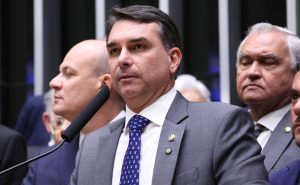 O pré-candidato à Presidência e senador Flávio Bolsonaro (PL-RJ)