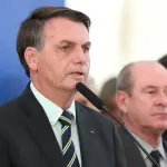 Jair Bolsonaro, durante pronunciamento em 24/04/2020