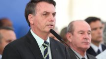 Jair Bolsonaro, durante pronunciamento em 24/04/2020