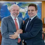 Lula da Silva e o ministro da Justiça, Wellington César Lima e Silva | Foto: Divulgação/EBC