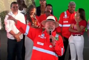Lula discursa durante evento na Petrobras, em Salvador | Foto: Reprodução/X