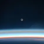 Reflexo da Terra na Lua