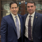 Secretário de Estado dos EUA recebeu Flávio Bolsonaro na Casa Branca | Foto: Reprodução/Instagram