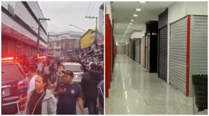 Megaoperação da Receita Federal fecha dois shoppings no Brás atrás de produtos falsificados | Foto: Reprodução/TV Globo
