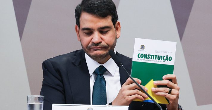 Jorge Messias, advogado-geral da União, durante sabatina na CCJ do Senado - 29/04/2026 | Lula Marques/Agência Brasil