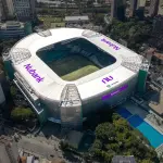 Novo visual aéreo do estádio do Palmeiras, conforme ilustração do Nubank | Foto: Ilustração/Nubank