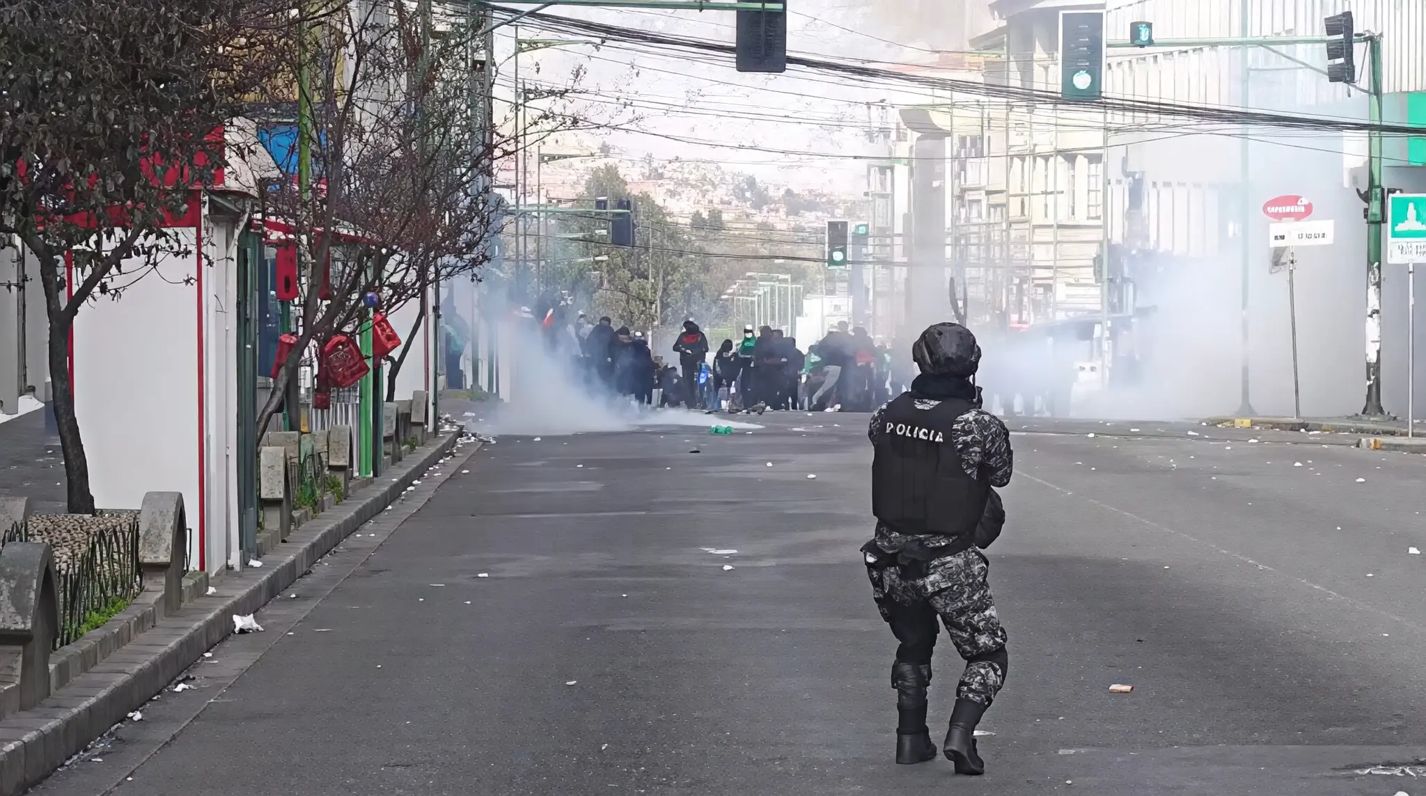 Protestos na Bolívia | Foto: Reprodução/Redes Sociais/X