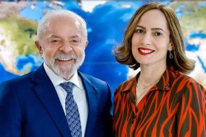 Ana Cristina Viana Silveira, nova presidente do INSS, ao lado do presidente Lula (PT) | Foto: Divulgação/Palácio do Planalto