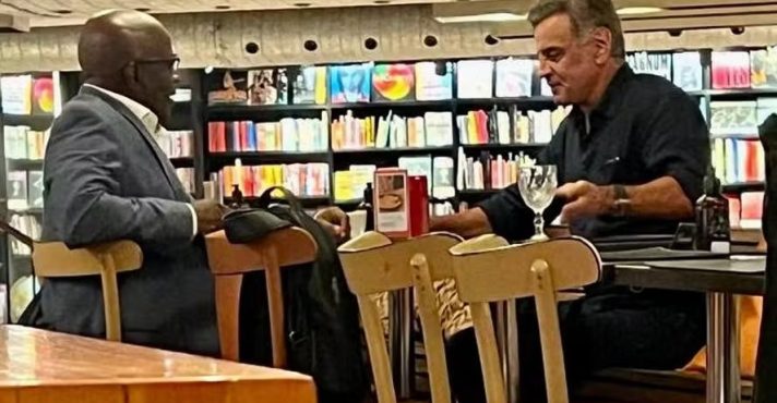 Aécio Neves e Joaquim Barbosa se encontram no Rio