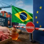 A federação afirma que as novas barreiras não possuem fundamentação técnica suficiente e funcionam, na prática, como mecanismos de proteção ao mercado europeu | Foto: Divulgação/Oeste | Imagem criada com o auxílio de inteligência artificial