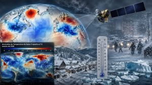O valor de referência da média climatológica é obtido seguindo o padrão de 30 anos fechados, que atualmente corresponde ao período de 1991 a 2020 | Foto: Divulgação/Oeste | Imagem criada com o auxílio de inteligência artificial