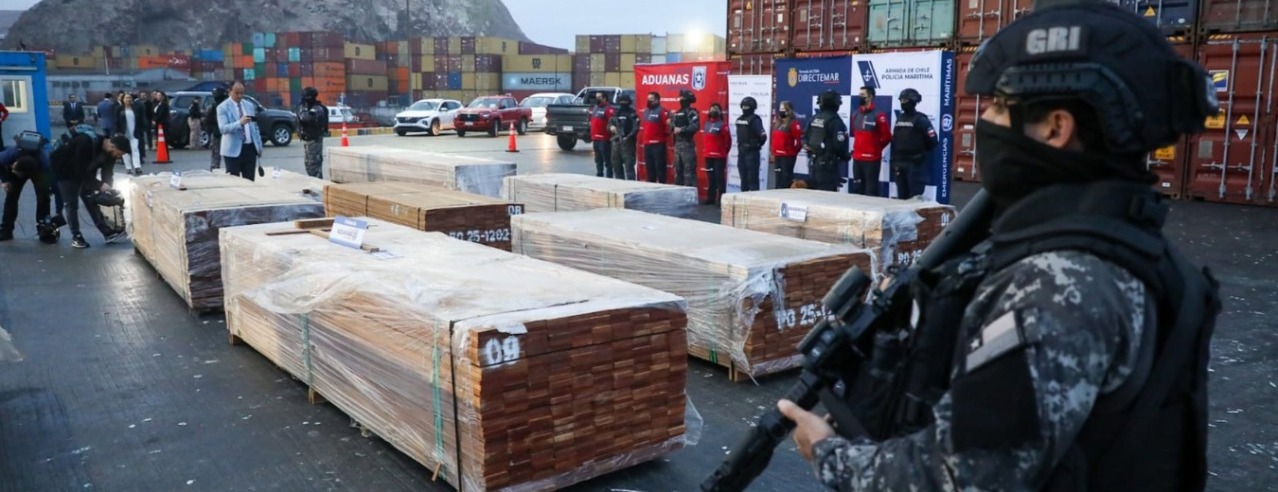 Chile apreende mais de 100 toneladas de drogas em cargas de 