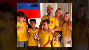Abelardo De La Espriella publicou vídeo junto com a família depois de confirmada a sua superioridade no primeiro turno na Colômbia | Foto: Reprodução/X