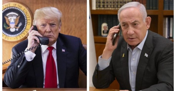 Trump e Netanyahu: busca por solução diplomática | Foto: Montagem sobre reprodução/Redes sociais