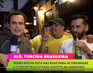 Globo foi ouvir torcedores nas ruas de São Paulo sobre amistoso da Seleção contra o Egito | Foto: Reprodução/X