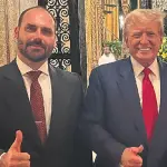 Eduardo Bolsonaro e Trump
