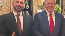 Eduardo Bolsonaro e Trump