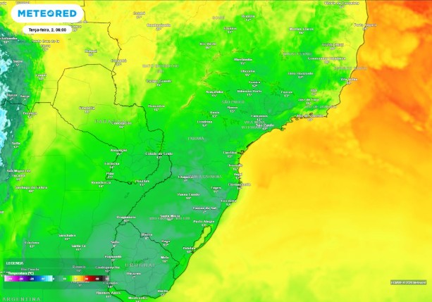 Previsão de baixas temperaturas na manhã de terça-feira, 2