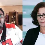 O jornalista Luan Araújo e a ex-deputada Carla Zambelli | Foto: Montagem sobre reprodução/Redes sociais