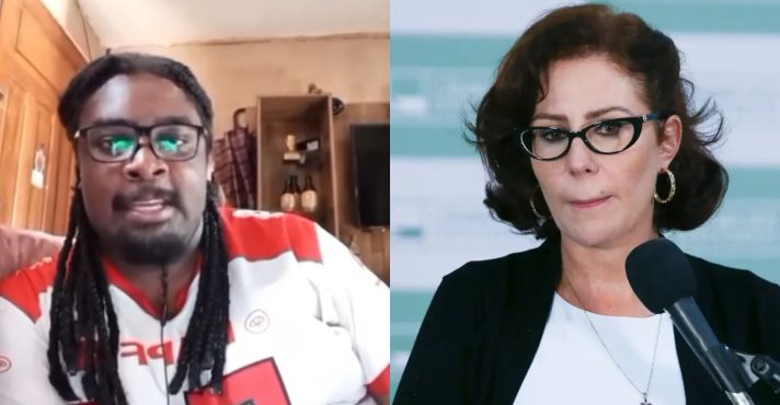 O jornalista Luan Araújo e a ex-deputada Carla Zambelli | Foto: Montagem sobre reprodução/Redes sociais
