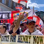 Manifestantes protestam contra o assassinato de Henry Nowak - 13/6/2026 | Foto: Sopa/Reuters