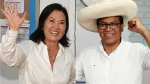 A conservadora Keiko Fujimori e o esquerdista Roberto Sánchez, em disputa que reflete a divisão política do país | Foto: Reprodução/Redes sociais