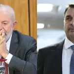 Lula da Silva e Flávio Bolsonaro: empate técnico | Foto: Montagem sobre redes sociais