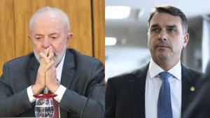 Lula da Silva e Flávio Bolsonaro: empate técnico | Foto: Montagem sobre redes sociais