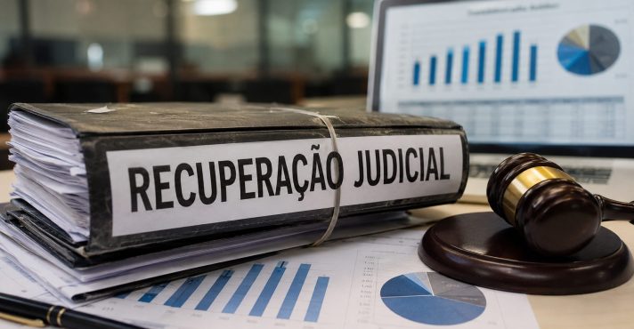 Segundo a atualização da série da Serasa Experian, o Brasil registrou 977 processos de recuperação judicial em 2025, alta de 5,5% em relação a 2024 | Foto: Divulgação/Oeste | Imagem criada com o auxílio de inteligência artificial
