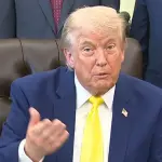 O presidente dos EUA, Donald Trump: resposta aos deputados | Foto: Reprodução/X