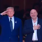 Donald Trump, presidente dos EUA, e Dana White, CEO do UFC | Foto: Reprodução/X/@ufc