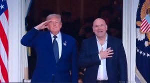 Donald Trump, presidente dos EUA, e Dana White, CEO do UFC | Foto: Reprodução/X/@ufc