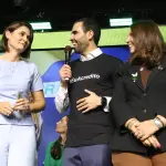 Michelle Bolsonaro, Bia Kicis e Thiago Manzoni