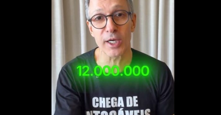 Zema faz referência a um suposto gasto de R$ 12 milhões com festa em Nova York | Foto: Reprodução/X/@RomeuZema