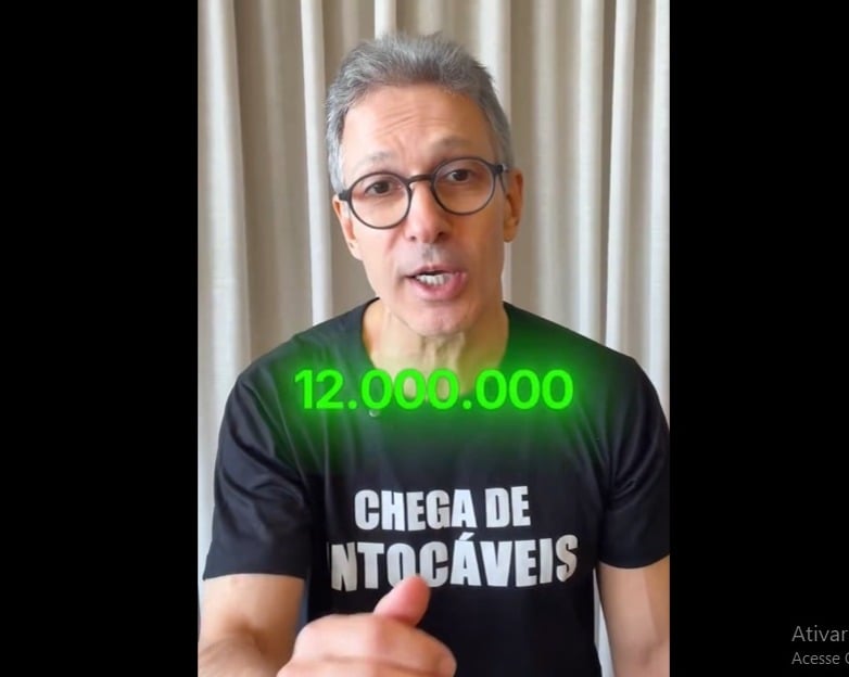 Zema faz referência a um suposto gasto de R$ 12 milhões com festa em Nova York | Foto: Reprodução/X/@RomeuZema