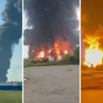 Vídeo divulgado por Zelenskyy nas redes sociais mostram as explosões causadas por drones ucranianos / Foto: Reprodução/X