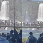Cataratas do Iguaçu, em Foz do Iguaçu (PR); turista ultrapassou área de segurança para recuperar celular / Foto: Reprodução/Redes sociais