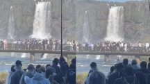 Cataratas do Iguaçu, em Foz do Iguaçu (PR); turista ultrapassou área de segurança para recuperar celular / Foto: Reprodução/Redes sociais