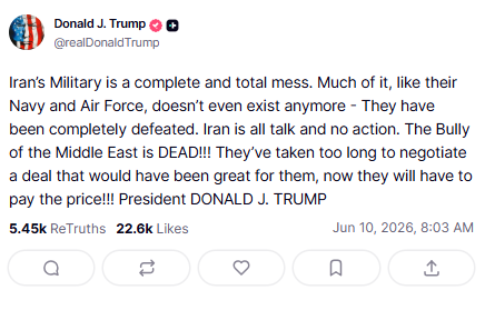 donald-trump-truth-social-irã
