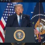 O presidente dos EUA, Donald Trump: resposta a descumprimento de acordo | Foto: Reprodução/X