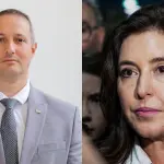 À esquerda, o deputado federal Guilherme Derrite (PP); à direita, a ex-ministra do Planejamento Simone Tebet | Foto: Reprodução/Wikimedia Commons; Senado, SP, São Paulo